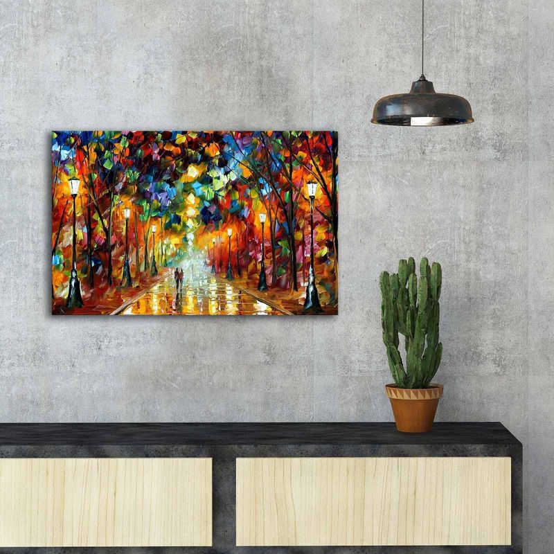Casa si Gradina - Decoratiuni - Tablouri - Tablou canvas decorativ, Wallxpert, panza suede, multicolor, 45x70 cm, rama lemn, 249CVT1463 - Infinity.ro