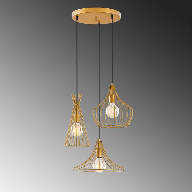 Casa si Gradina - Corpuri si surse de iluminat - Lustre si pendule - Candelabru, Opviq, metal, auriu, 55x113 cm - Infinity.ro