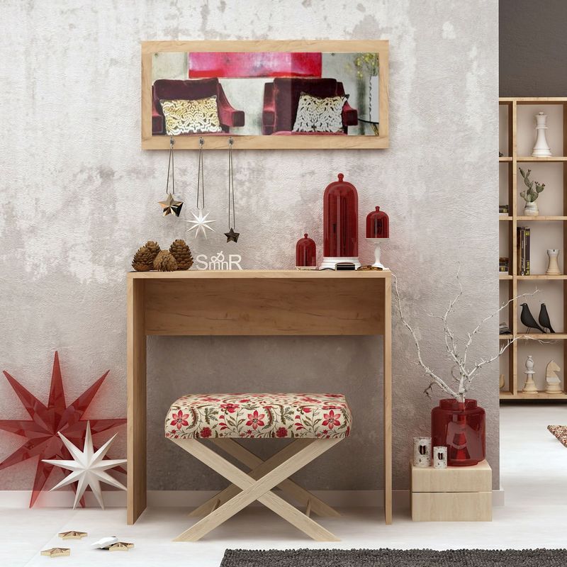 Casa si Gradina - Mobilier - Comode si corpuri - Comode - Comoda, Hanah Home, pal melaminat, stejar, 80x30x82 cm - Infinity.ro