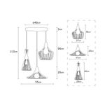 Casa si Gradina - Corpuri si surse de iluminat - Lustre si pendule - Candelabru, Opviq, metal, auriu, 55x113 cm - Infinity.ro