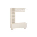 Casa si Gradina - Mobilier - Organizare si depozitare - Cuiere - Cuier, Hanah Home, pal melaminat, alb, 120x32x161.8 cm - Infinity.ro