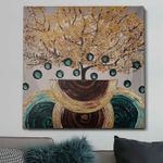 Casa si Gradina - Decoratiuni - Tablouri - Tablou decorativ, Wallxpert, panza, multicolor, pictat manual, 70x70 cm - Infinity.ro