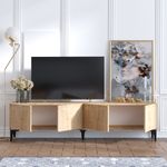 Casa si Gradina - Mobilier - Comode si corpuri - Comode - Comoda tv, Hanah Home, pal melaminat, stejar safir, 180x35x50 cm, 393MRD1123 - Infinity.ro