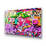 Casa si Gradina - Decoratiuni - Tablouri - Tablou decorativ din sticla, Wallxpert, sticla temperata, multicolor, 70x100 cm, 123BZM2224 - Infinity.ro