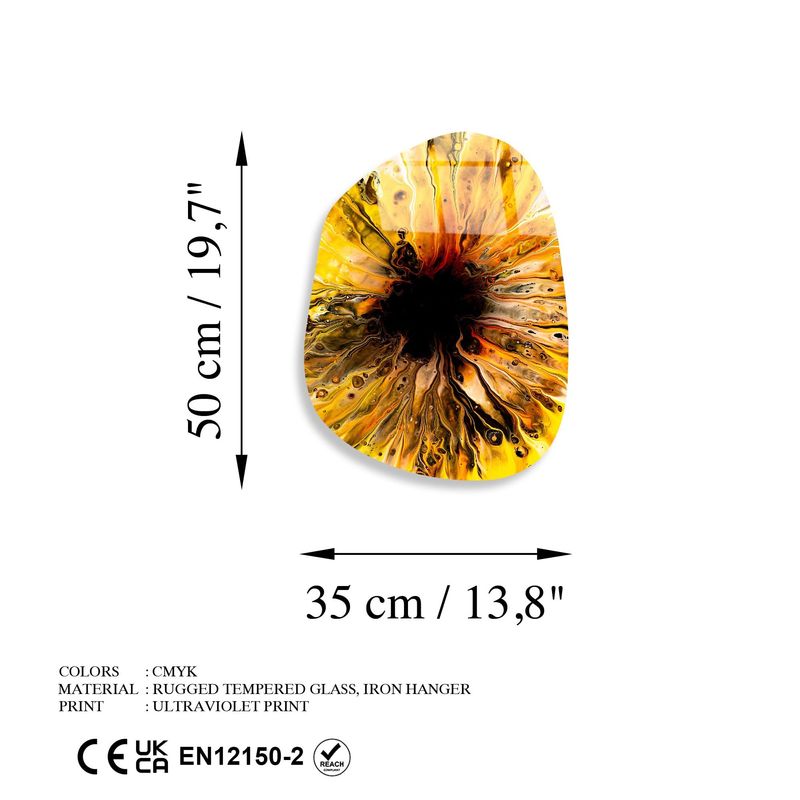 Casa si Gradina - Decoratiuni - Tablouri - Tablou decorativ, Wallxpert, sticla temperata, multicolor, 35x50 cm, 123BZM2598 - Infinity.ro