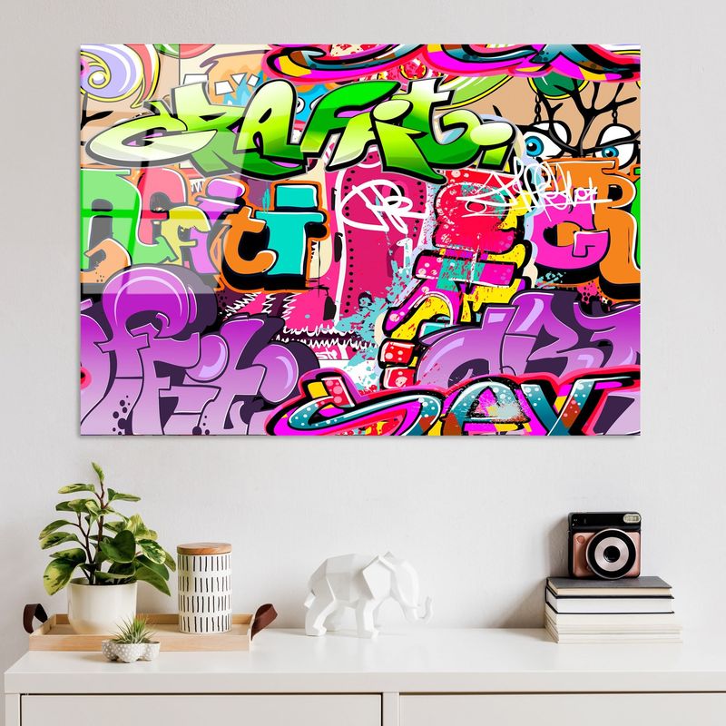 Casa si Gradina - Decoratiuni - Tablouri - Tablou decorativ din sticla, Wallxpert, sticla temperata, multicolor, 70x100 cm, 123BZM2224 - Infinity.ro