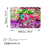 Casa si Gradina - Decoratiuni - Tablouri - Tablou decorativ din sticla, Wallxpert, sticla temperata, multicolor, 70x100 cm, 123BZM2224 - Infinity.ro