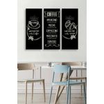 Casa si Gradina - Decoratiuni - Tablouri - Tablou decorativ, Wallxpert, mdf, multicolor, 70x50 cm, set 3 piese, 537MRV5168 - Infinity.ro