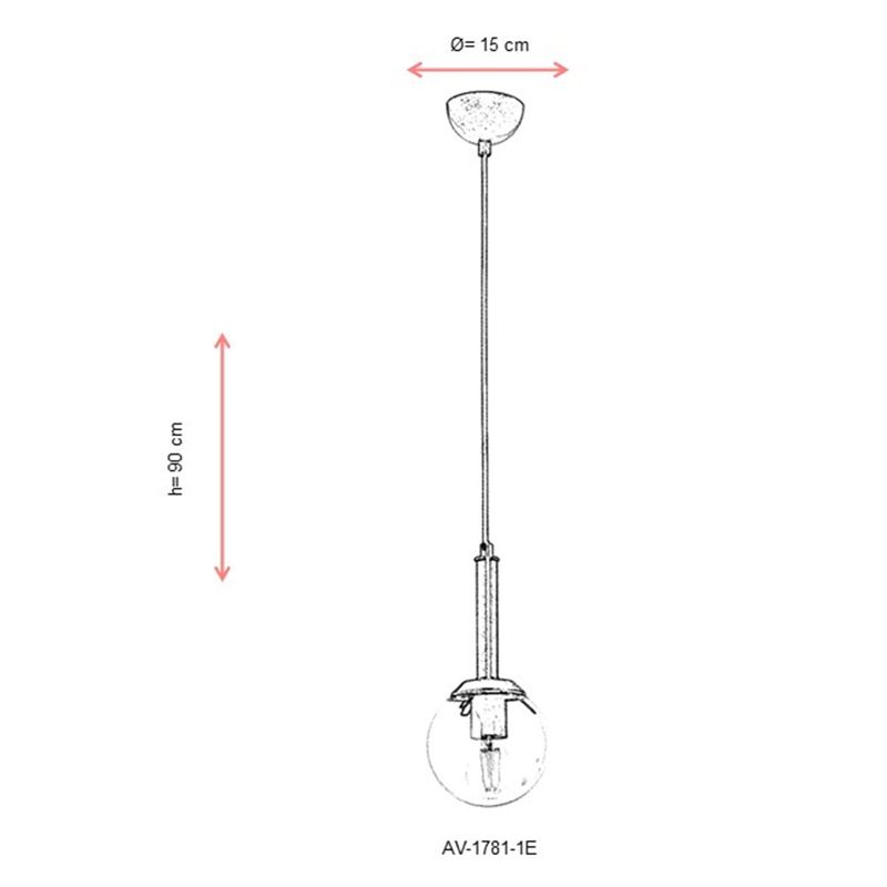 Casa si Gradina - Corpuri si surse de iluminat - Lustre si pendule - Candelabru, Opviq, metal, antichizat, 90x15 cm - Infinity.ro