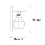 Casa si Gradina - Corpuri si surse de iluminat - Plafoniere, aplice si spoturi - Aplica de perete, Opviq, lemn, culoare lemn, 16x16x30 cm - Infinity.ro