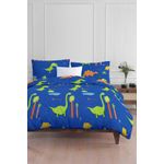 Casa si Gradina - Textile si covoare - Lenjerii de pat - Lenjerii copii - Set lenjerie de pat single, L'essentiel Maison, albastru inchis, 140x200 cm, 65% bumbac 35% poliester, 143EPJ8755 - Infinity.ro