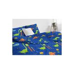 Casa si Gradina - Textile si covoare - Lenjerii de pat - Lenjerii copii - Set lenjerie de pat single, L'essentiel Maison, albastru inchis, 140x200 cm, 65% bumbac 35% poliester, 143EPJ8755 - Infinity.ro