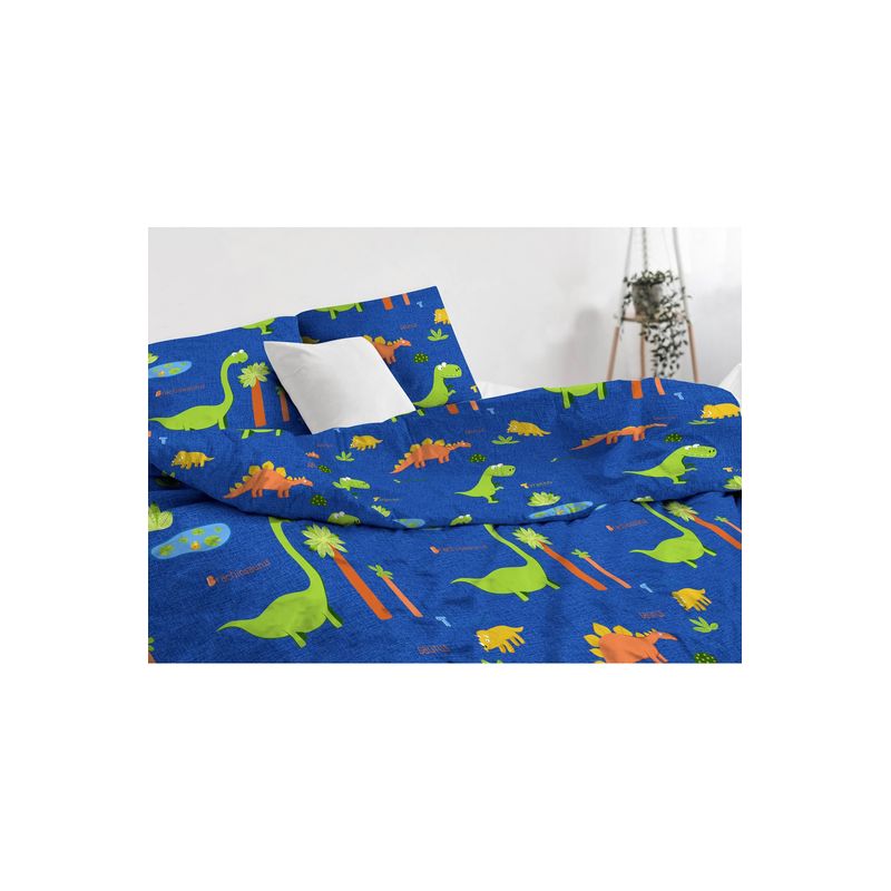 Casa si Gradina - Textile si covoare - Lenjerii de pat - Lenjerii copii - Set lenjerie de pat single, L'essentiel Maison, albastru inchis, 140x200 cm, 65% bumbac 35% poliester, 143EPJ8755 - Infinity.ro