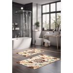 Casa si Gradina - Textile si covoare - Covoare - Covorase baie - Set covorase baie, L'essentiel Maison, multicolor, 40x60 cm si 60x100 cm, 100% poliester, antiderapant, 323CTW1372 - Infinity.ro