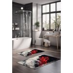 Casa si Gradina - Textile si covoare - Covoare - Covorase baie - Set covorase de baie, L'essentiel Maison, multicolor, 40x60 cm si 60x100 cm, 100% poliester, antiderapant, 323CTW1145 - Infinity.ro