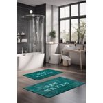 Casa si Gradina - Textile si covoare - Covoare - Covorase baie - Set covorase de baie, L'essentiel Maison, multicolor, 40x60 cm si 60x100 cm, 100% poliester, antiderapant, 323CTW1501 - Infinity.ro