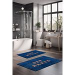 Casa si Gradina - Textile si covoare - Covoare - Covorase baie - Set covorase baie, L'essentiel Maison, multicolor, 40x60 cm si 60x100 cm, 100% poliester, antiderapant, 323CTW1495 - Infinity.ro