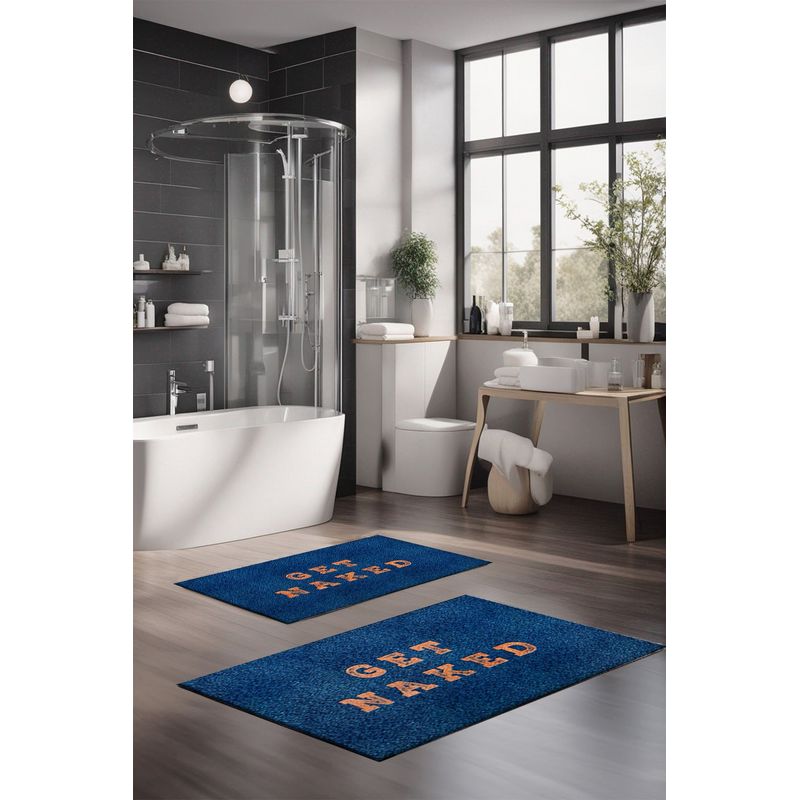 Casa si Gradina - Textile si covoare - Covoare - Covorase baie - Set covorase baie, L'essentiel Maison, multicolor, 40x60 cm si 60x100 cm, 100% poliester, antiderapant, 323CTW1495 - Infinity.ro