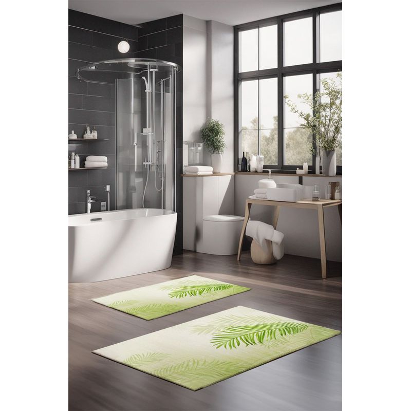 Casa si Gradina - Textile si covoare - Covoare - Covorase baie - Set covorase baie, L'essentiel Maison, multicolor, 40x60 cm si 60x100 cm, 100% poliester, antiderapant, 323CTW1413 - Infinity.ro