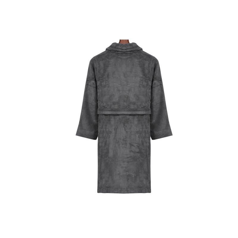 Casa si Gradina - Textile si covoare - Textile baie - Halate de baie - Halat de baie, L'essentiel Maison, gri inchis, marimea l, 77% bumbac, 23% bambus - Infinity.ro