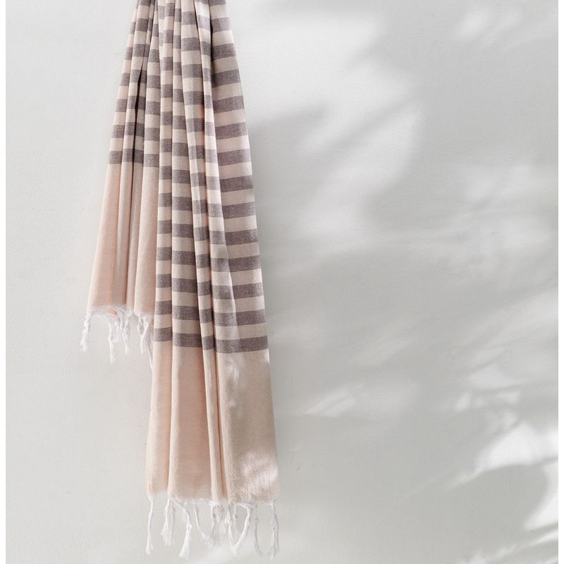 Casa si Gradina - Textile si covoare - Textile baie - Prosoape - Prosop de plaja fouta, L'essentiel Maison, maro, 90x170 cm, 100% bumbac - Infinity.ro