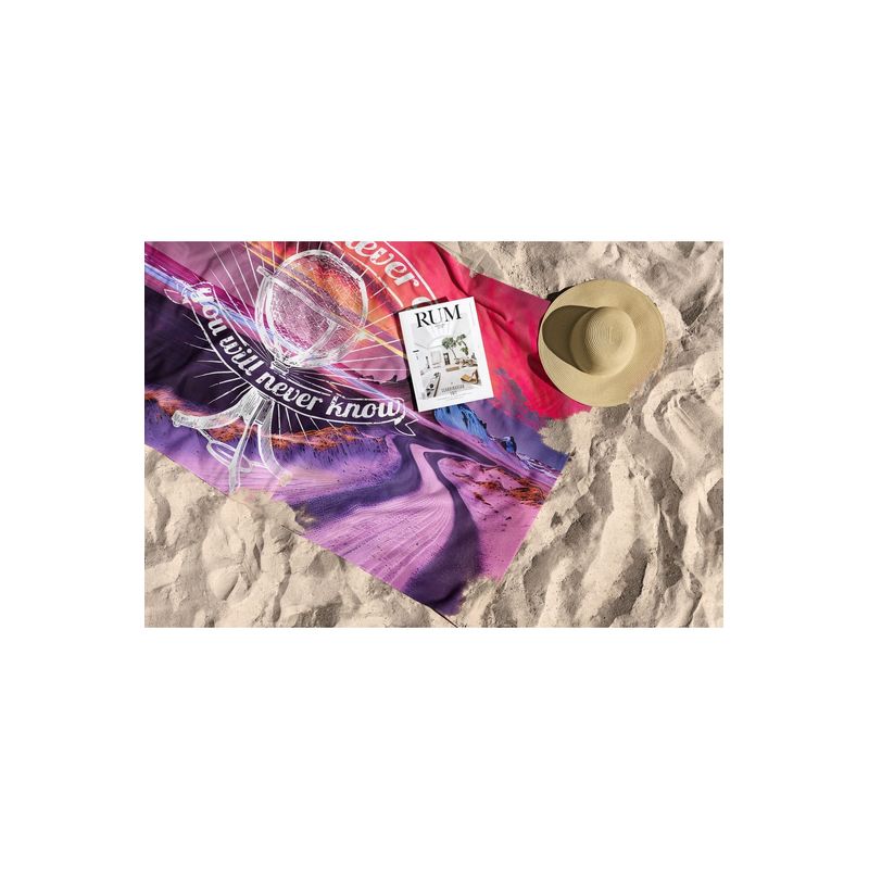 Casa si Gradina - Textile si covoare - Textile baie - Prosoape - Prosop de plaja, L'essentiel Maison, multicolor, 70x130 cm, microfibra, 450AST1152 - Infinity.ro