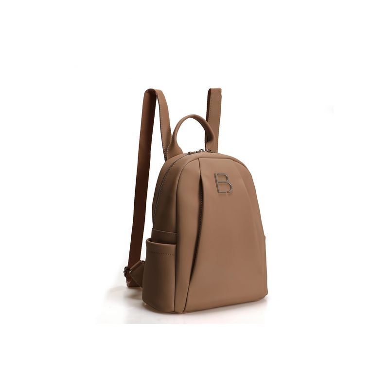 Fashion, accesorii si bijuterii - Femei - Accesorii femei - Genti si rucsacuri femei - Rucsac, Lucky Bees, piele polivinilica, camel, 27x15x33 cm - Infinity.ro