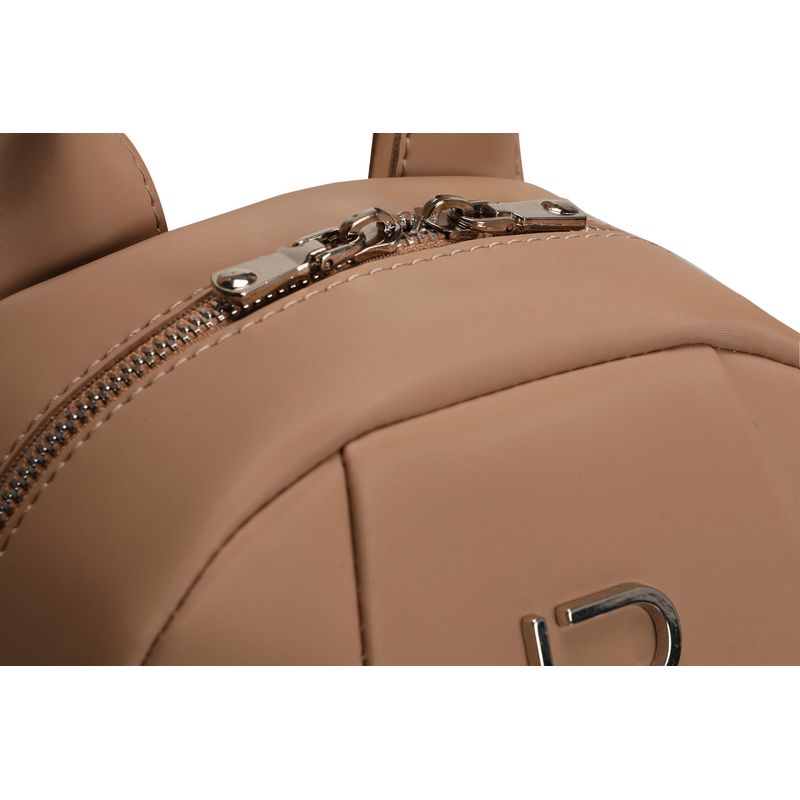 Fashion, accesorii si bijuterii - Femei - Accesorii femei - Genti si rucsacuri femei - Rucsac, Lucky Bees, piele polivinilica, camel, 27x15x33 cm - Infinity.ro