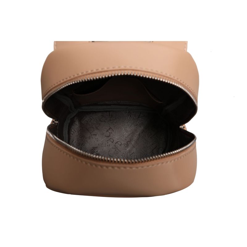 Fashion, accesorii si bijuterii - Femei - Accesorii femei - Genti si rucsacuri femei - Rucsac, Lucky Bees, piele polivinilica, camel, 27x15x33 cm - Infinity.ro