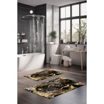 Casa si Gradina - Textile si covoare - Covoare - Covorase baie - Set covorase de baie, L'essentiel Maison, multicolor, 40x60 cm si 60x100 cm, 100% poliester, antiderapant, 323CTW1148 - Infinity.ro