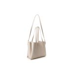 Fashion, accesorii si bijuterii - Femei - Accesorii femei - Genti si rucsacuri femei - Geanta tote, Lucky Bees, piele polivinilica, crem, 32x13x27 cm - Infinity.ro