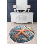 Casa si Gradina - Textile si covoare - Covoare - Covorase baie - Covoras de baie, L'essentiel Maison, multicolor, diametru 100 cm, 100% poliester, antiderapant, 359CHL4288 - Infinity.ro