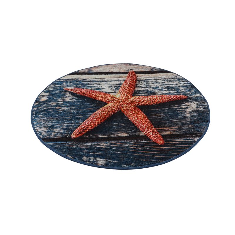Casa si Gradina - Textile si covoare - Covoare - Covorase baie - Covoras de baie, L'essentiel Maison, multicolor, diametru 100 cm, 100% poliester, antiderapant, 359CHL4288 - Infinity.ro