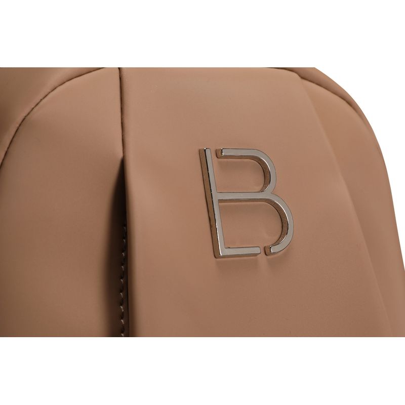 Fashion, accesorii si bijuterii - Femei - Accesorii femei - Genti si rucsacuri femei - Rucsac, Lucky Bees, piele polivinilica, camel, 27x15x33 cm - Infinity.ro