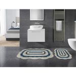 Casa si Gradina - Textile si covoare - Covoare - Covorase baie - Set covorase de baie, L'essentiel Maison, albastru, 50x60 cm si 60x100 cm, 100% poliester, antiderapant, 394ANR1622 - Infinity.ro