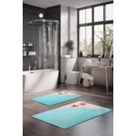 Casa si Gradina - Textile si covoare - Covoare - Covorase baie - Set covorase de baie, L'essentiel Maison, multicolor, 40x60 cm si 60x100 cm, 100% poliester, antiderapant, 323CTW1292 - Infinity.ro