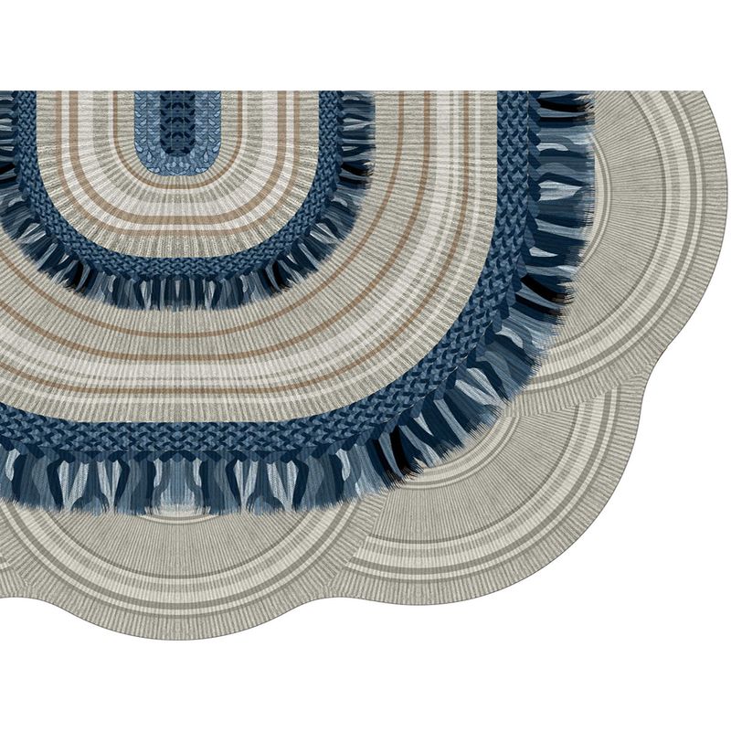 Casa si Gradina - Textile si covoare - Covoare - Covorase baie - Set covorase de baie, L'essentiel Maison, albastru, 50x60 cm si 60x100 cm, 100% poliester, antiderapant, 394ANR1622 - Infinity.ro