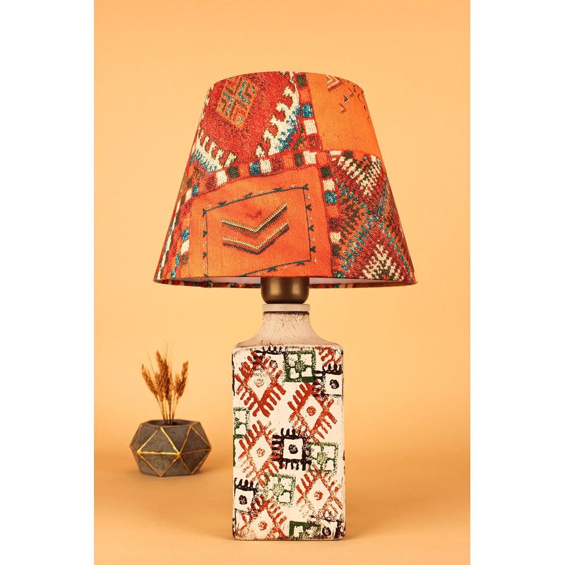 Casa si Gradina - Corpuri si surse de iluminat - Veioze si lampi - Veioze - Veioza, Opviq, ceramica, multicolor, 41 cm - Infinity.ro
