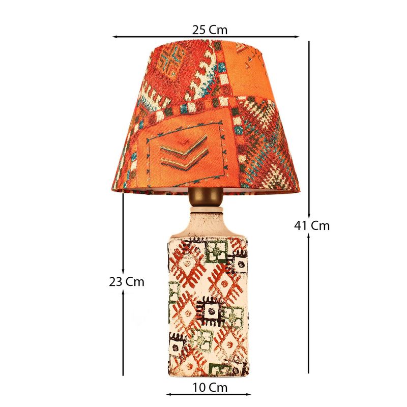 Casa si Gradina - Corpuri si surse de iluminat - Veioze si lampi - Veioze - Veioza, Opviq, ceramica, multicolor, 41 cm - Infinity.ro