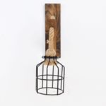 Casa si Gradina - Corpuri si surse de iluminat - Lustre si pendule - Lampa de masa, Opviq, teava de fier, negru si bej, 45x20x15 cm - Infinity.ro