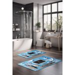 Casa si Gradina - Textile si covoare - Covoare - Covorase baie - Set covorase baie, L'essentiel Maison, multicolor, 40x60 cm si 60x100 cm, 100% poliester, antiderapant, 323CTW1318 - Infinity.ro