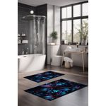 Casa si Gradina - Textile si covoare - Covoare - Covorase baie - Set covorase de baie, L'essentiel Maison, multicolor, 40x60 cm si 60x100 cm, 100% poliester, antiderapant, 323CTW1435 - Infinity.ro