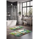 Casa si Gradina - Textile si covoare - Covoare - Covorase baie - Set covorase baie, L'essentiel Maison, multicolor, 40x60 cm si 60x100 cm, 100% poliester, antiderapant, 323CTW1488 - Infinity.ro