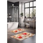 Casa si Gradina - Textile si covoare - Covoare - Covorase baie - Set covorase de baie, L'essentiel Maison, multicolor, 40x60 cm si 60x100 cm, 100% poliester, antiderapant, 323CTW1328 - Infinity.ro