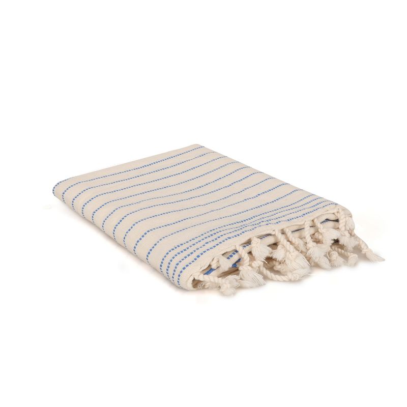 Casa si Gradina - Textile si covoare - Textile baie - Prosoape - Prosop de plaja fouta, L'essentiel Maison, albastru crem, 90x185 cm, 100% bumbac - Infinity.ro