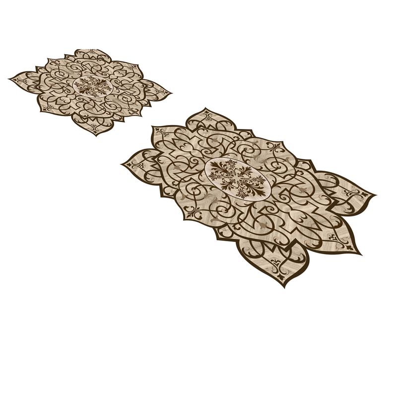 Casa si Gradina - Textile si covoare - Covoare - Covorase baie - Set covorase de baie, L'essentiel Maison, maro, 50x60 cm + 60x100 cm, 100% poliester, antiderapant, 394ANR1471 - Infinity.ro