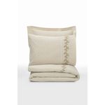 Casa si Gradina - Textile si covoare - Lenjerii de pat - Seturi de lenjerie - Set lenjerie de pat dublu, L'essentiel Maison, crem, 200x220 cm, 25% in, 75% bumbac - Infinity.ro