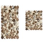 Casa si Gradina - Textile si covoare - Covoare - Covorase baie - Set covorase de baie, L'essentiel Maison, maro, 50x60 cm + 60x100 cm, 100% poliester, antiderapant, 394ANR1490 - Infinity.ro