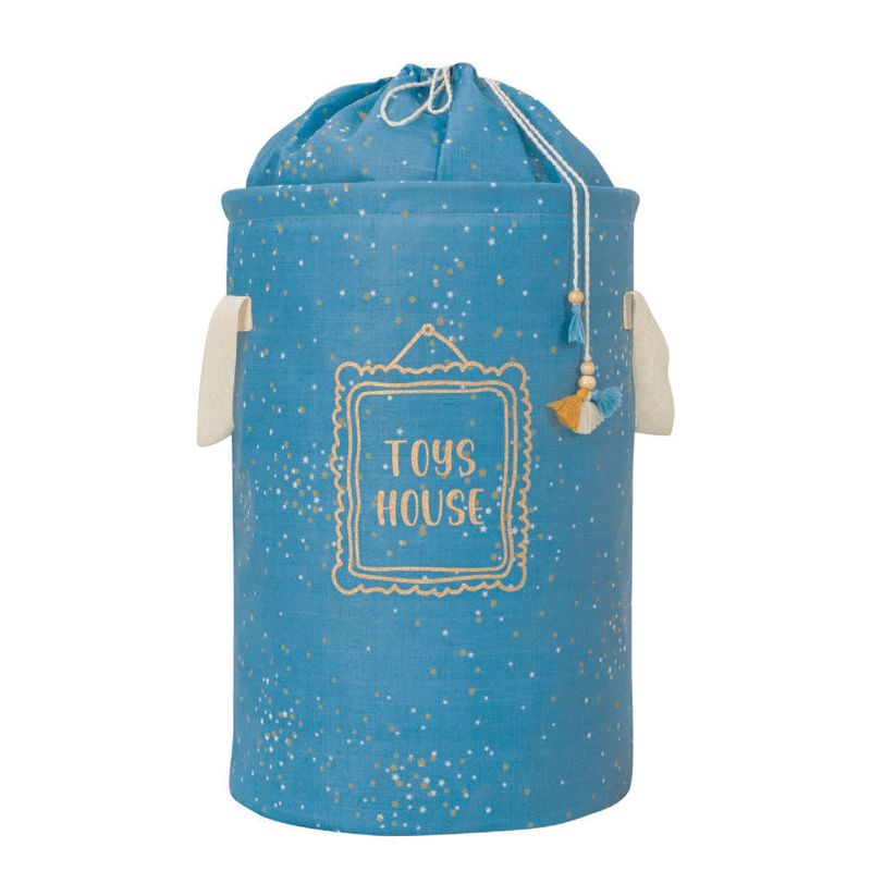 Casa si Gradina - Mobilier - Organizare si depozitare - Recipiente depozitare - Cos din fetru, Aberto Design, albastru, 31x46 cm, 100% polipropilena - Infinity.ro