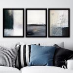 Casa si Gradina - Decoratiuni - Tablouri - Tablou decorativ cu rama, Wallxpert, mdf, multicolor, 35x45 cm, set 3 bucati, 364LUL1403 - Infinity.ro